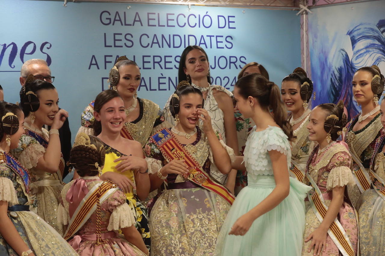 Gala fallera de la Fonteta: elección de las cortes y candidatas a falleras mayores de Valencia 2024