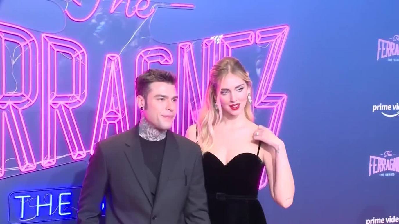 Chiara Ferragni junto a su marido, el rapero Fedez en una imagen de archivo.