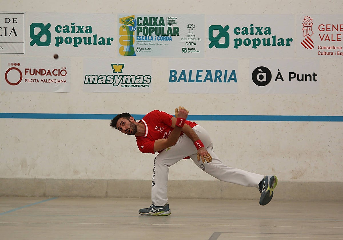 Marc, durante su partida de este sábado en Almassora.