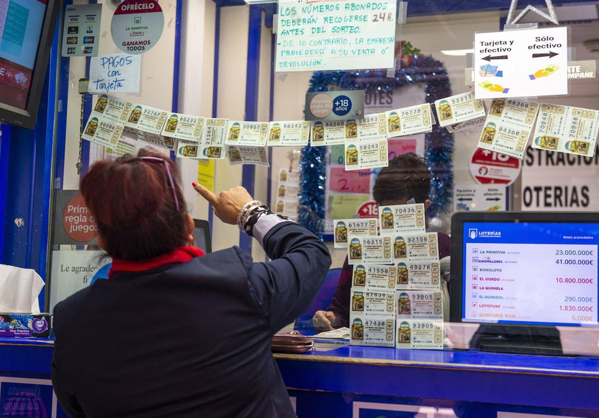 Una administración de lotería.