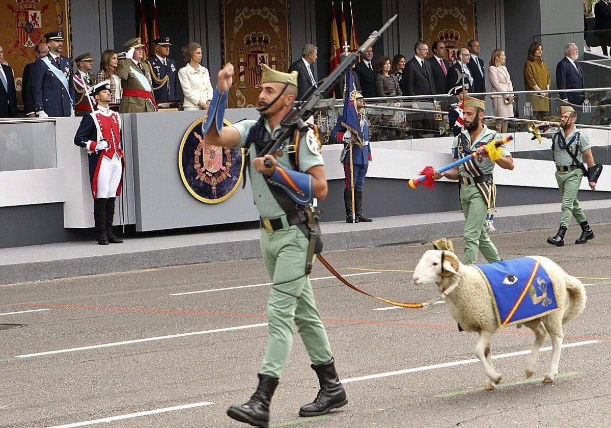 La Legión, con su tradicional carnero