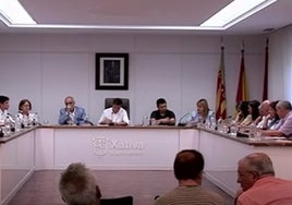 Un momento del pleno, en el que los ciudadanos pueden preguntar.