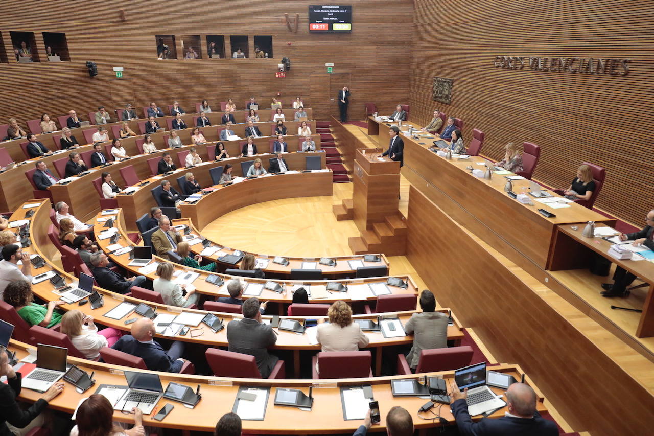 Así ha sido la primera sesión de control a la que se ha enfrentado Carlos Mazón