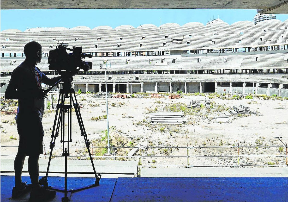 Interior del nuevo estadio de Mestalla.