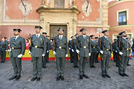 Agentes de la Guardia Civil durante un acto