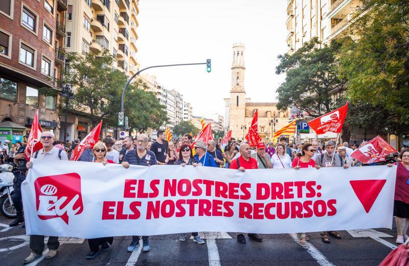 Las imágenes de las manifestaciones del 9 d&#039;Octubre