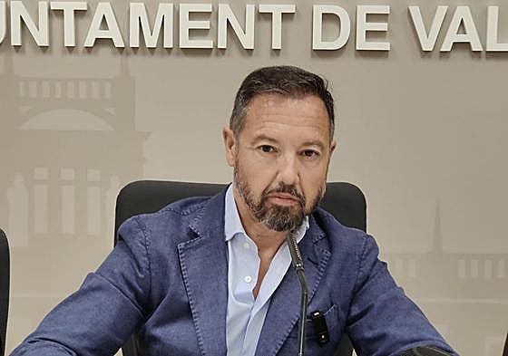 Juanma Badenas, en la rueda de prensa de este miércoles.