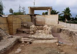 Hallan elementos antisísmicos en la muralla ibérica del yacimiento de La Alcudia.