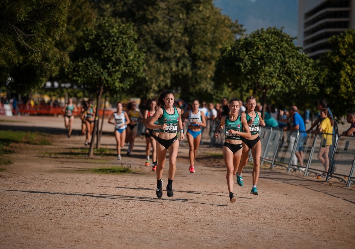 Atletas del Playas de Castellón durante el Cross Castelló.