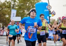 Atleta durante el Medio Maratón Valencia en su edición de 2022.