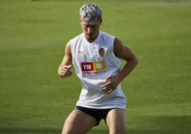 Sergi Canós, durante un entrenamiento.