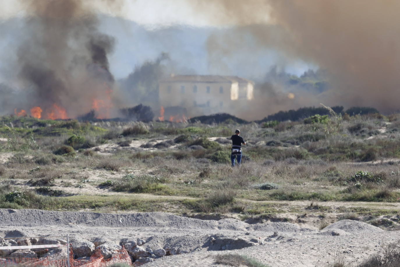 Declarado un nuevo incendio en El Saler, el segundo en menos de 24 horas