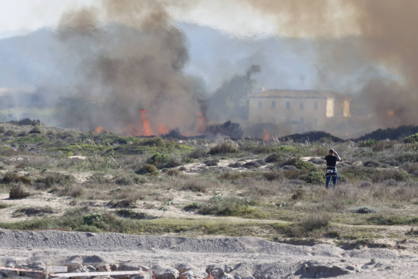 Declarado un nuevo incendio en El Saler, el segundo en menos de 24 horas