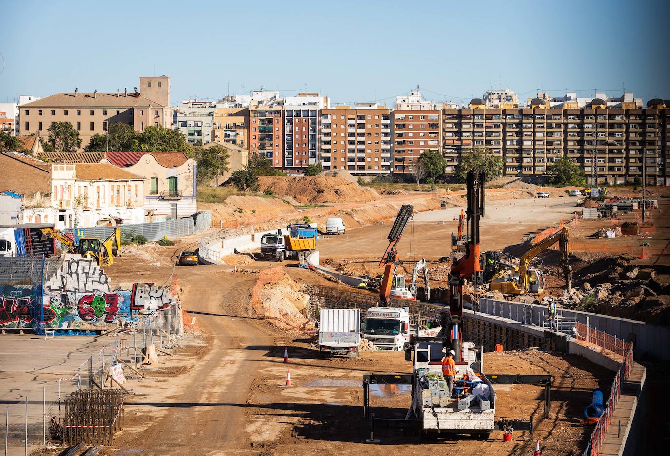 Así van las obras del canal de acceso a Valencia