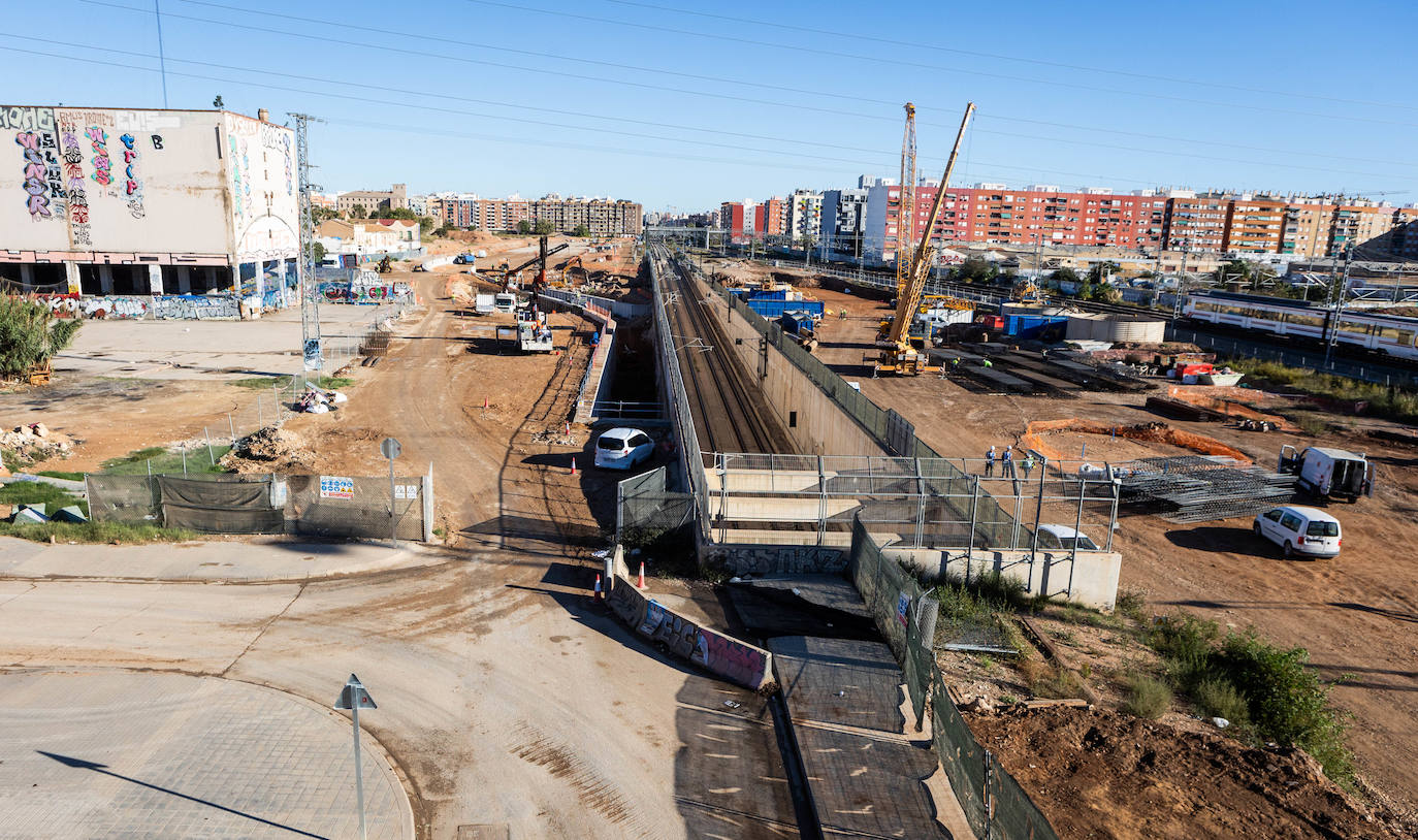 Así van las obras del canal de acceso a Valencia