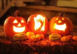 Calabazas convertidas en 'Jack-o'-lanterns'