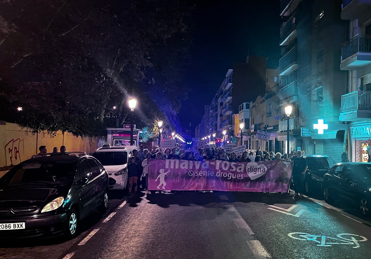 La Malvarrosa vuelve a salir a la calle contra la droga