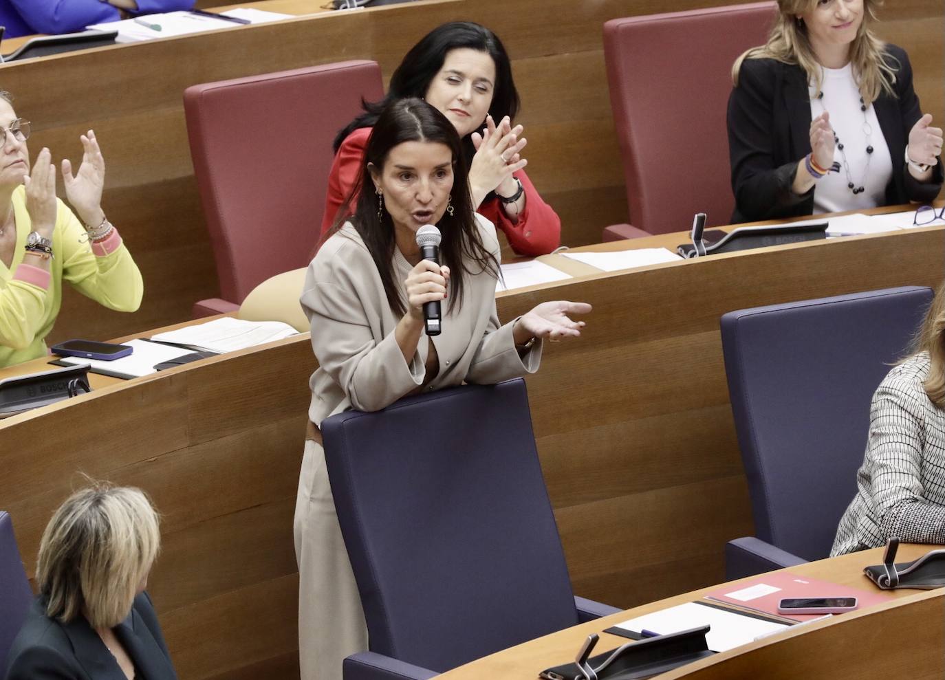 Carlos Mazón se somete a la sesión de control en Les Corts