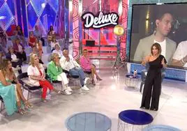 María Patiño presentando un programa de Sálvame Deluxe en una imagen de archivo.