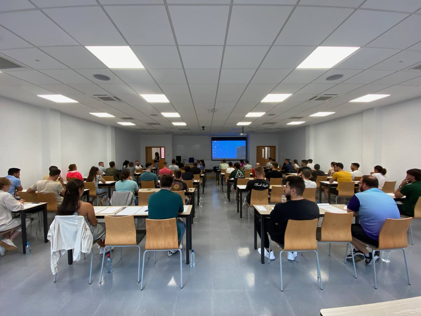 Aula de una universidad en una imagen de archivo.