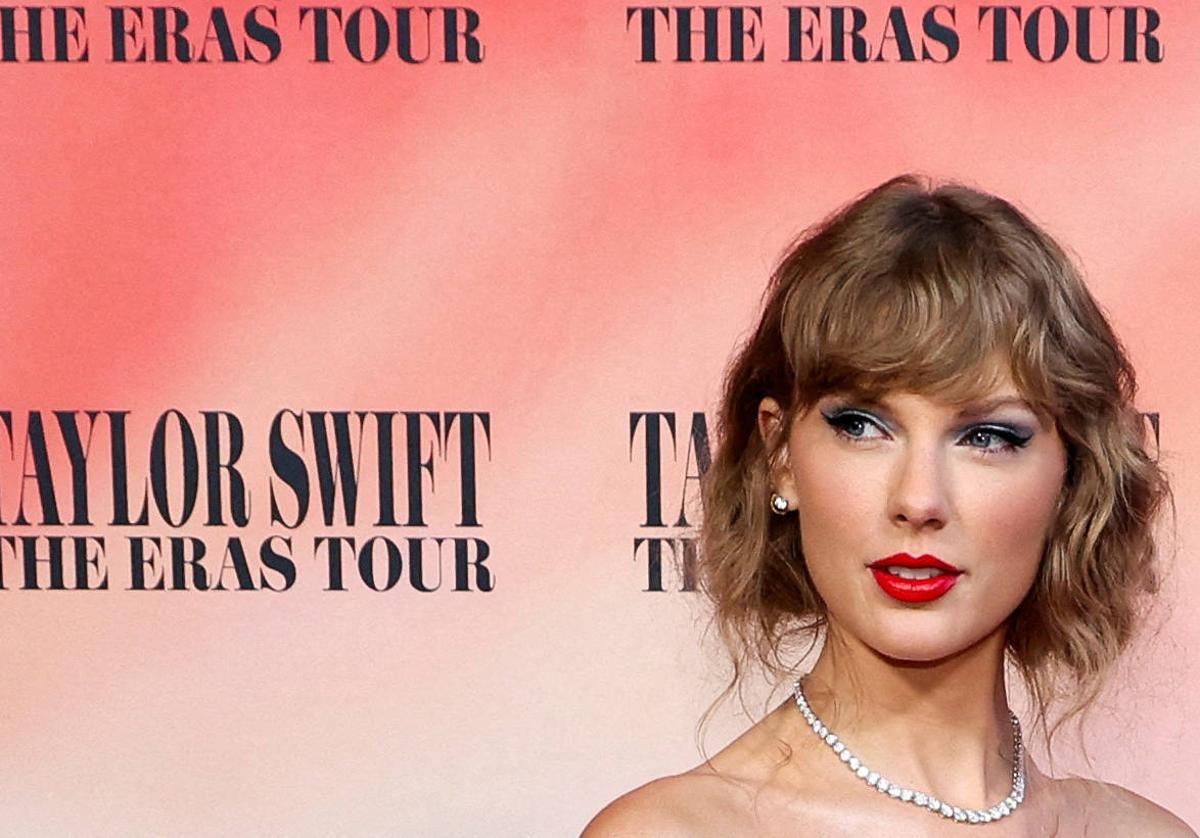 La artista Taylor Swift durante la gira 'The Eras Tour' en Los Ángeles