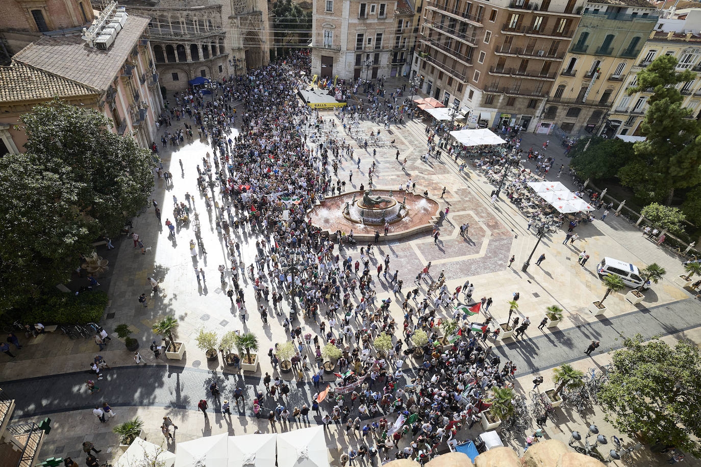 Miles de personas se manifestan en Valencia a favor de Palestina