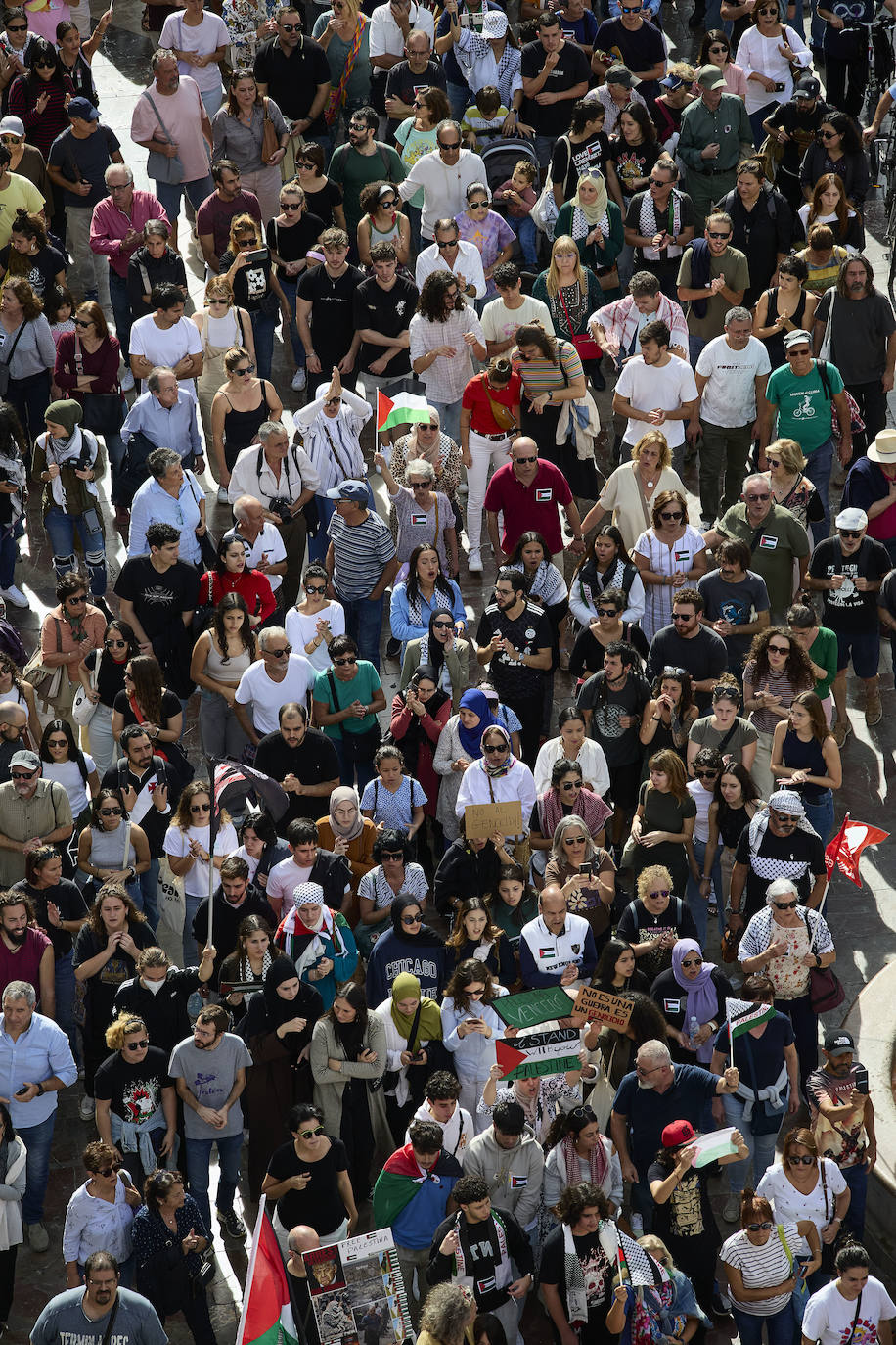 Miles de personas se manifestan en Valencia a favor de Palestina