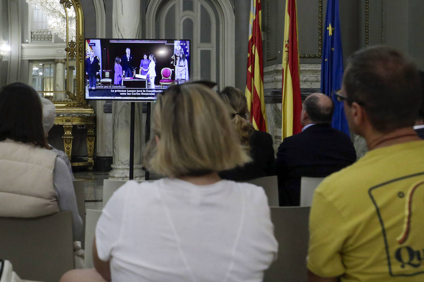 Así se ha vivido la jura de la princesa Leonor en el Ayuntamiento de Valencia