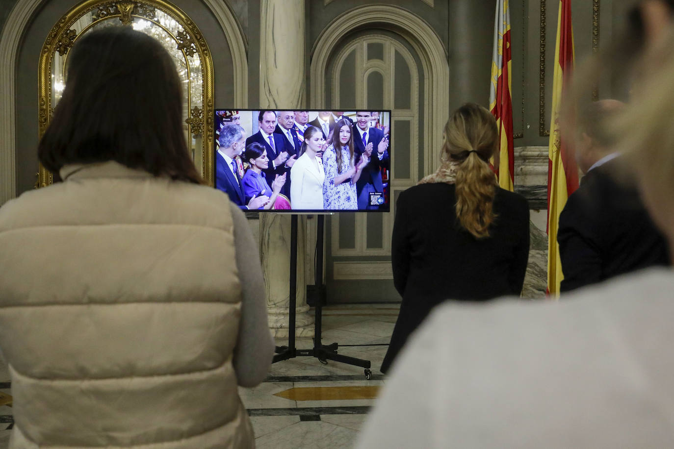 Así se ha vivido la jura de la princesa Leonor en el Ayuntamiento de Valencia