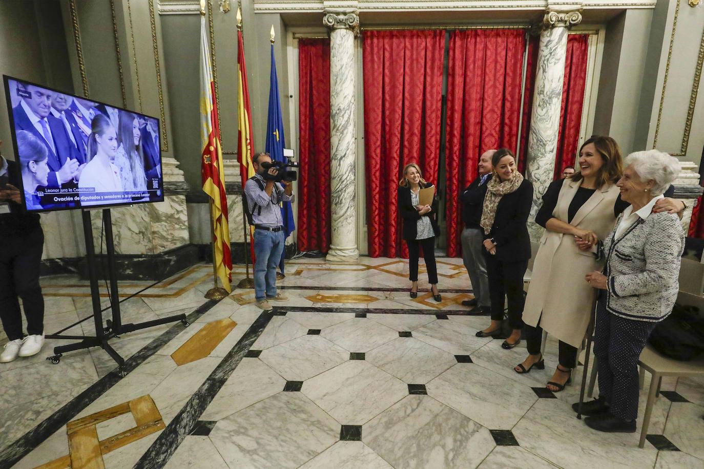 Así se ha vivido la jura de la princesa Leonor en el Ayuntamiento de Valencia