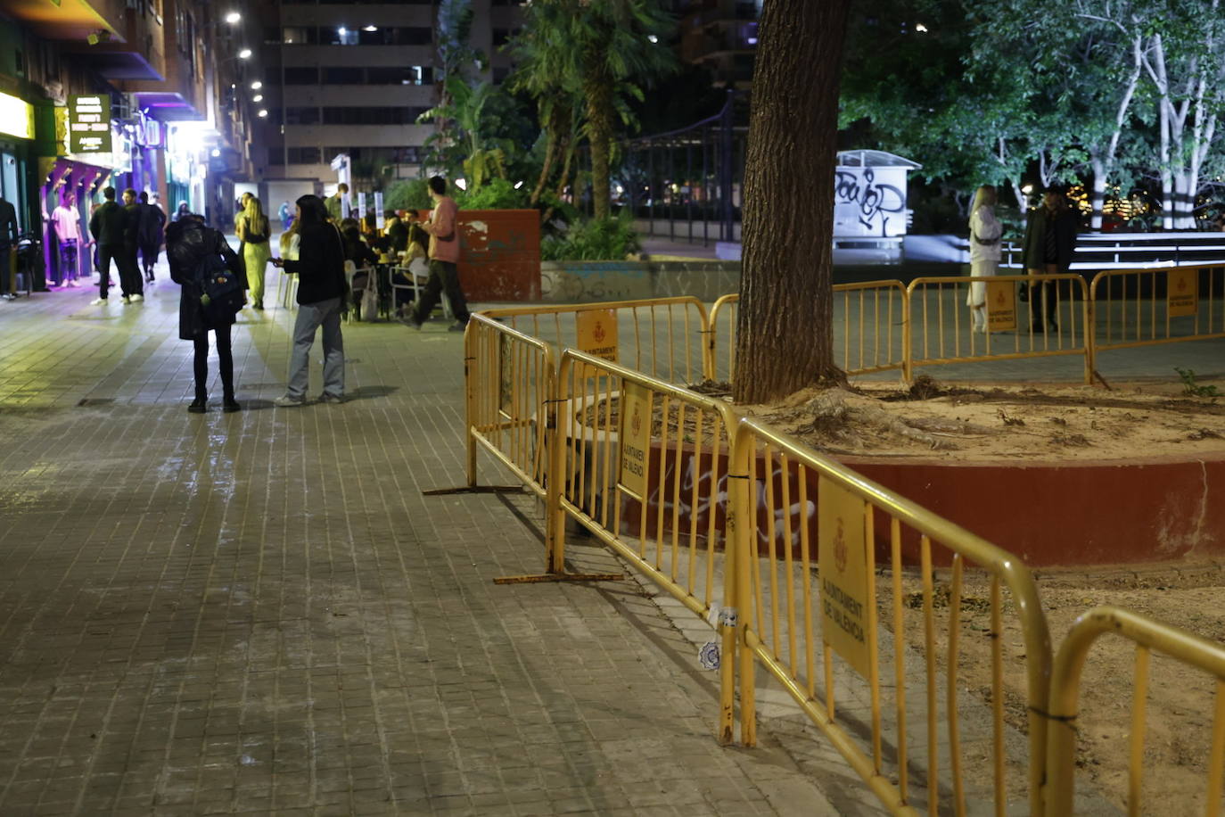 Dispositivo policial en la plaza de Honduras