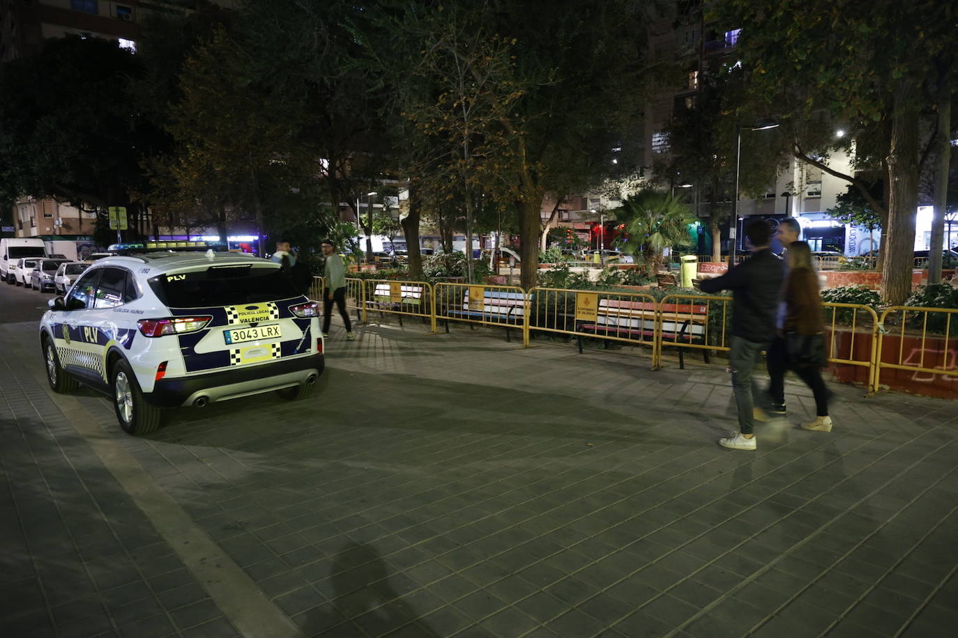 Dispositivo policial en la plaza de Honduras