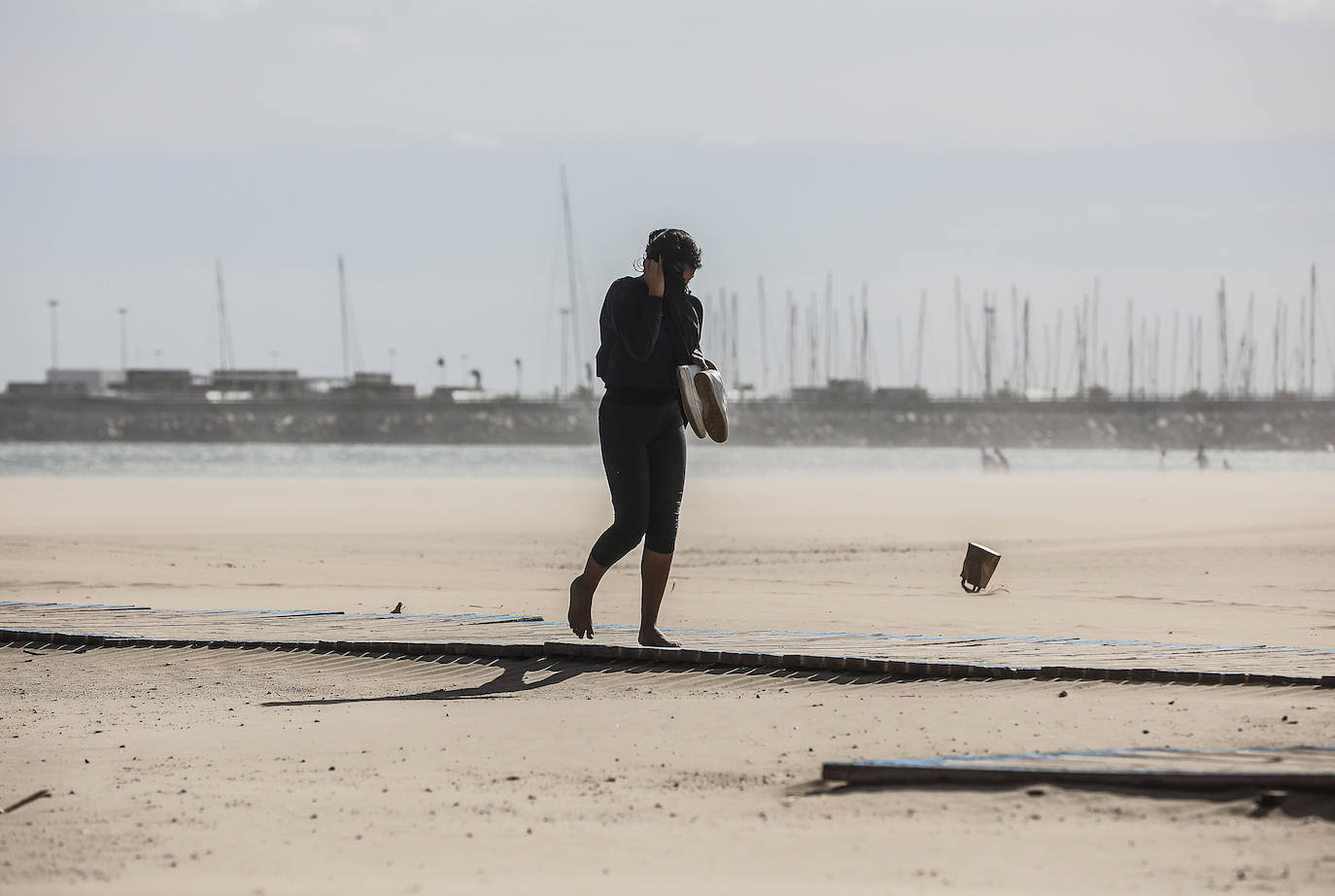 Temporal de viento en Valencia