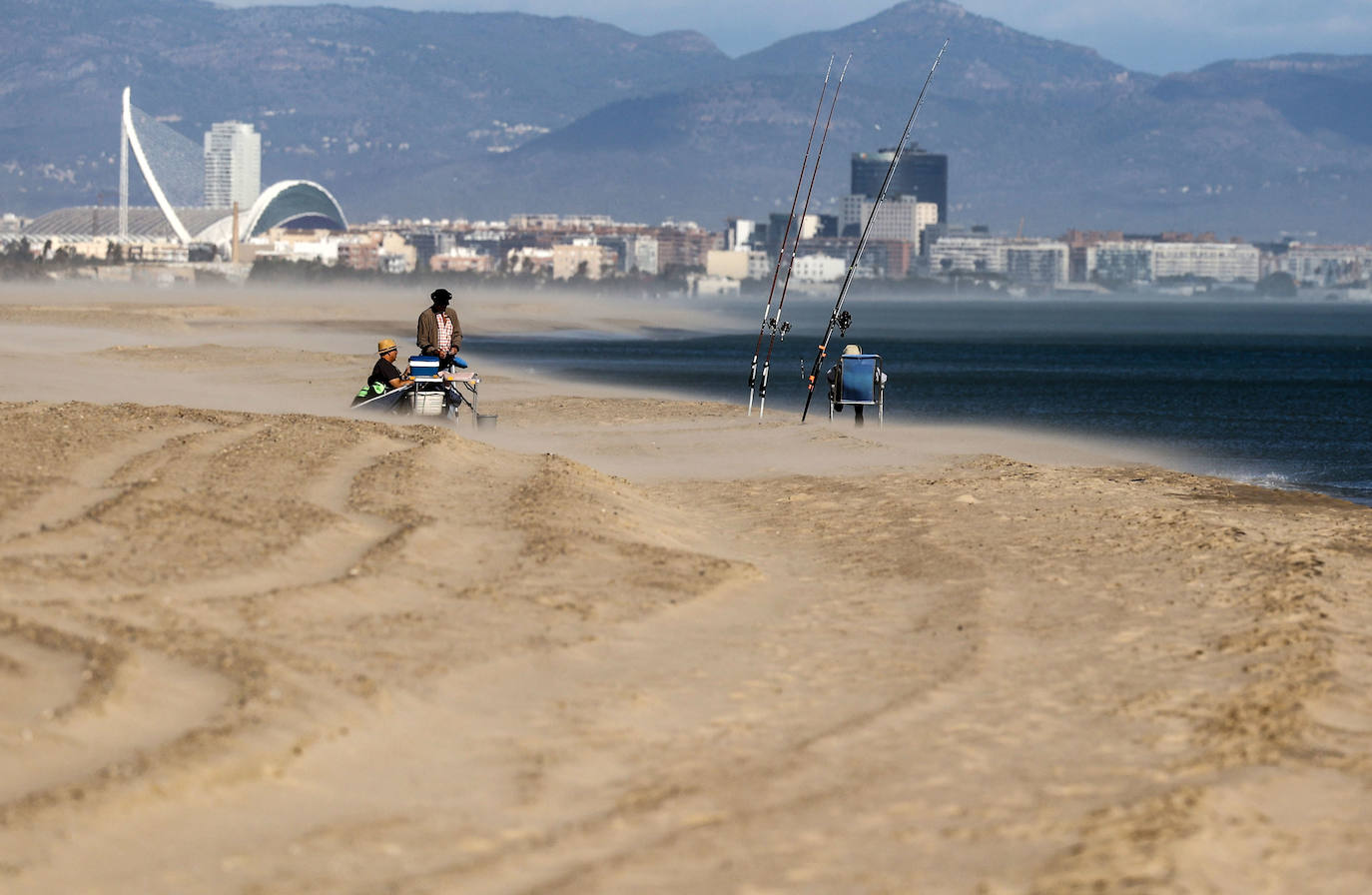 Temporal de viento en Valencia