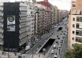 Túnel de Pérez Galdós que se eliminará.