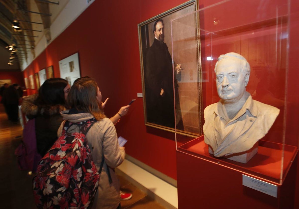 Exposición sobre Blasco Ibáñez en la Biblioteca Valenciana en 2017.