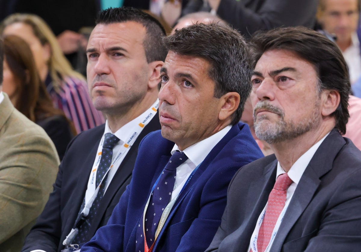 Carlos Mazón, durante la presentación de la Comunitat en la feria de Londres.