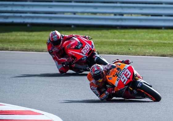 Marc Márquez en una competición de MotoGP