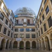 Valencia, desde el cielo: cómo se restaura la cúpula de Escuelas Pías a 30 metros de altura