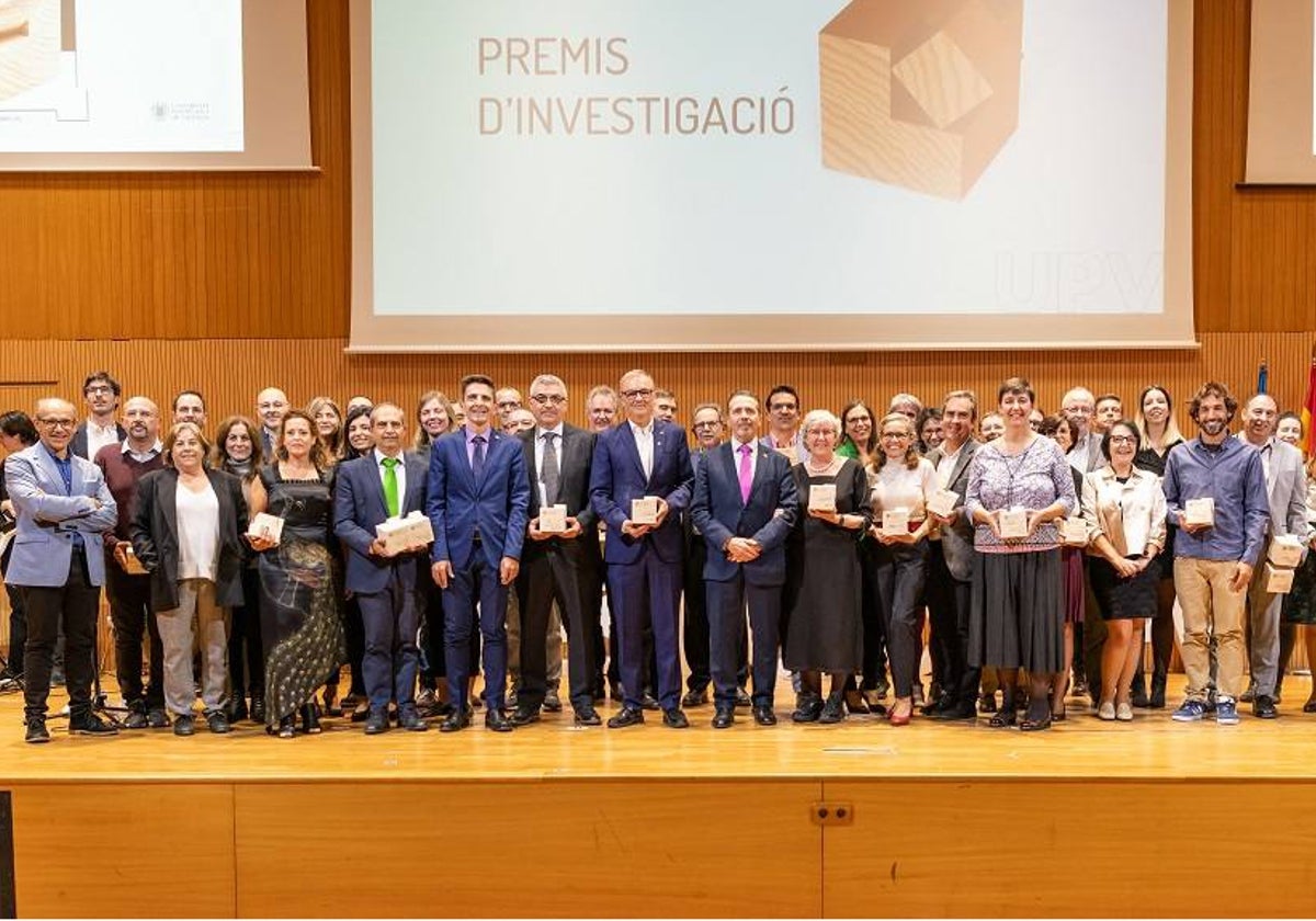 Foto de grupo de los premiados.