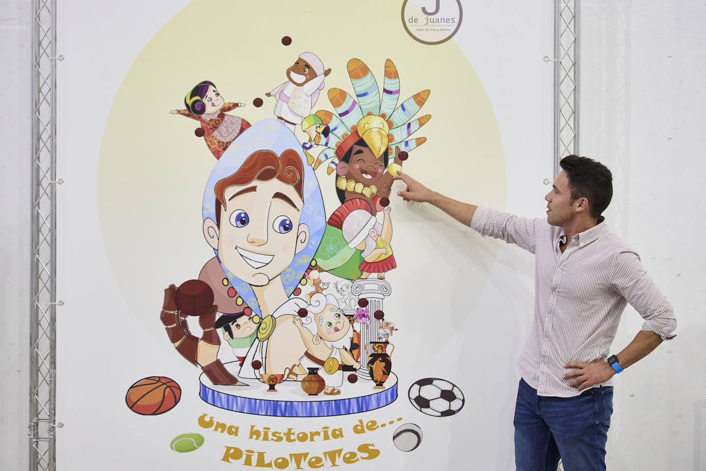 Una falla dedicada a la pilota: Rovellet ya es monumento