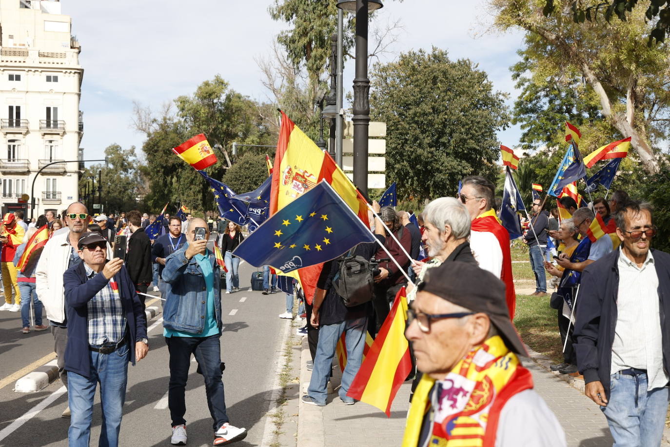 Fotos de la manifestación en Valencia contra la amnistía