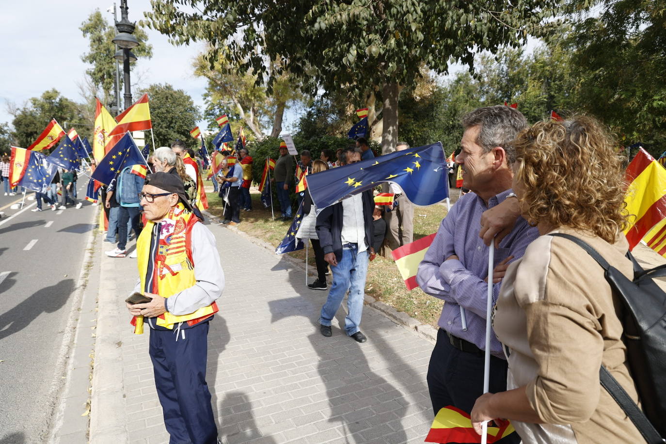 Fotos de la manifestación en Valencia contra la amnistía