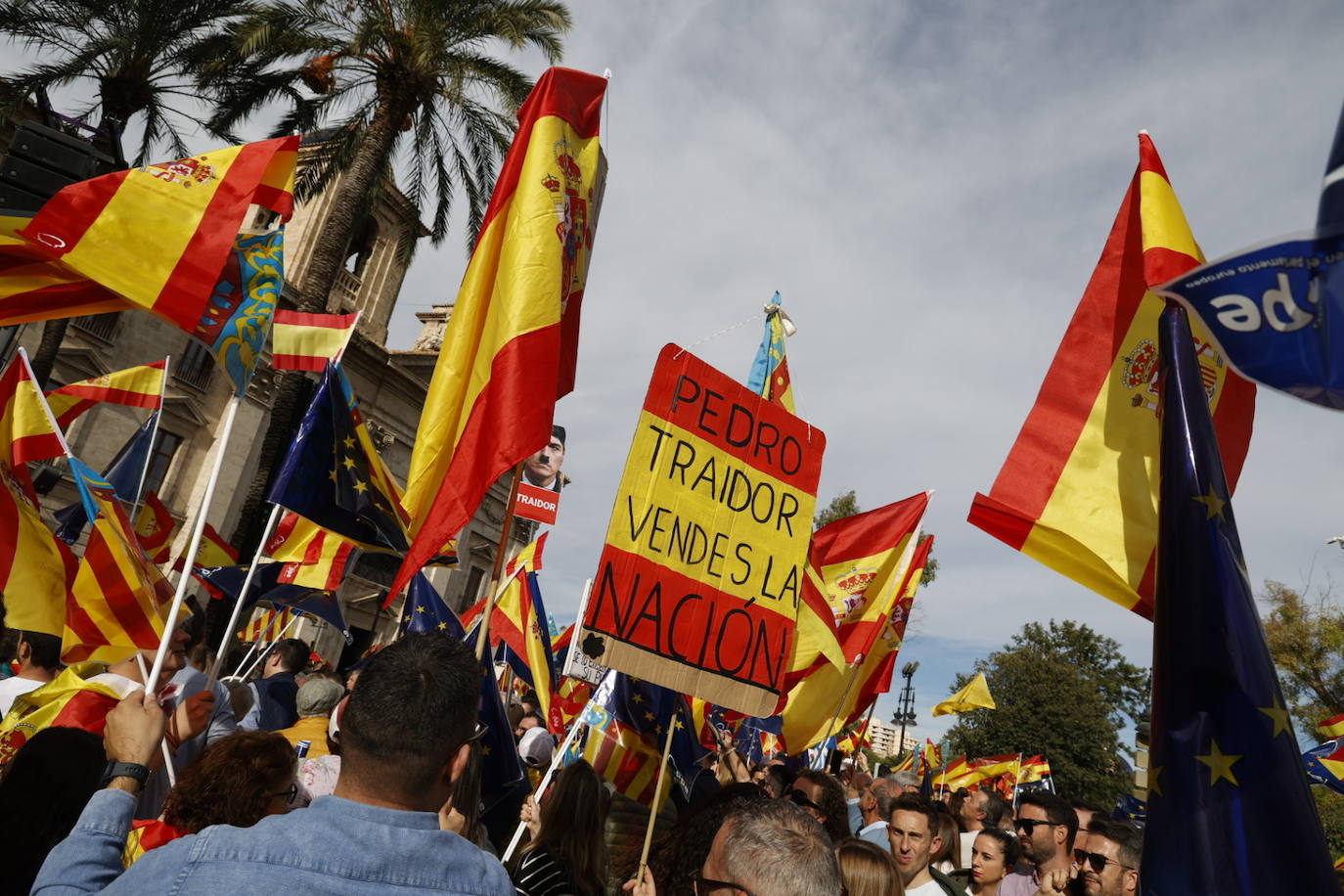 Fotos de la manifestación en Valencia contra la amnistía