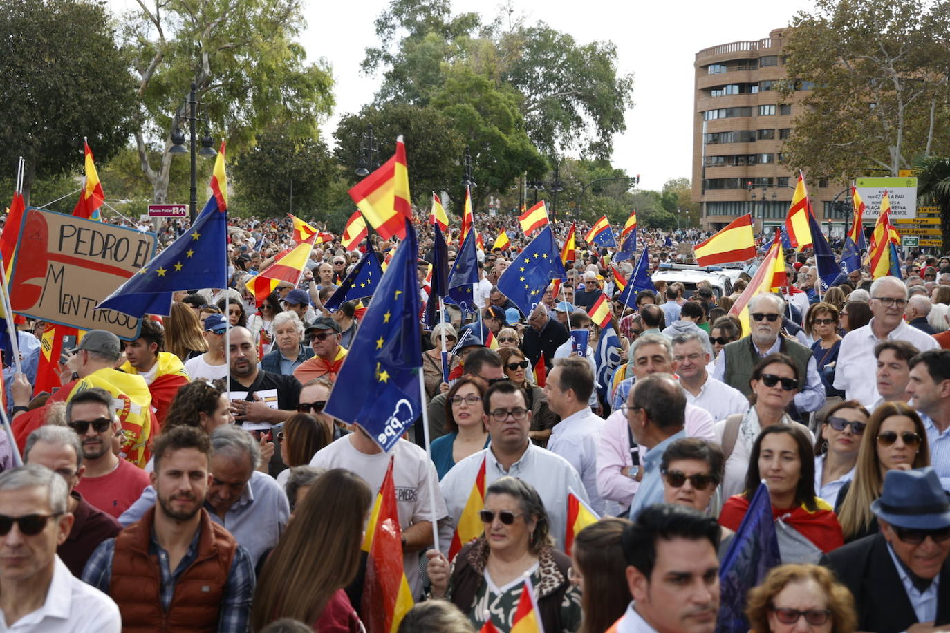 Fotos de la manifestación en Valencia contra la amnistía