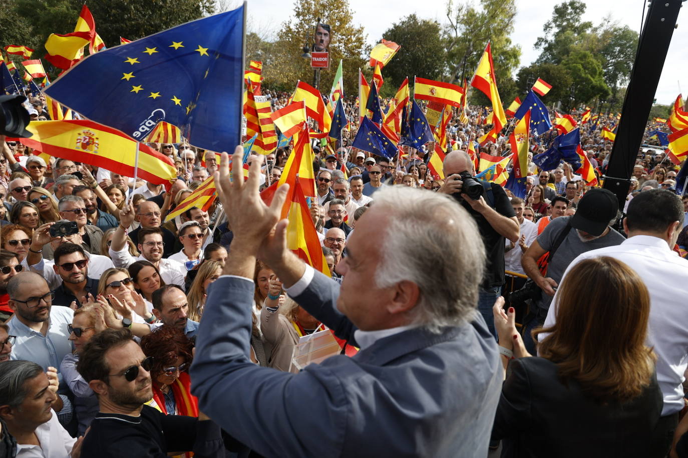 Fotos de la manifestación en Valencia contra la amnistía