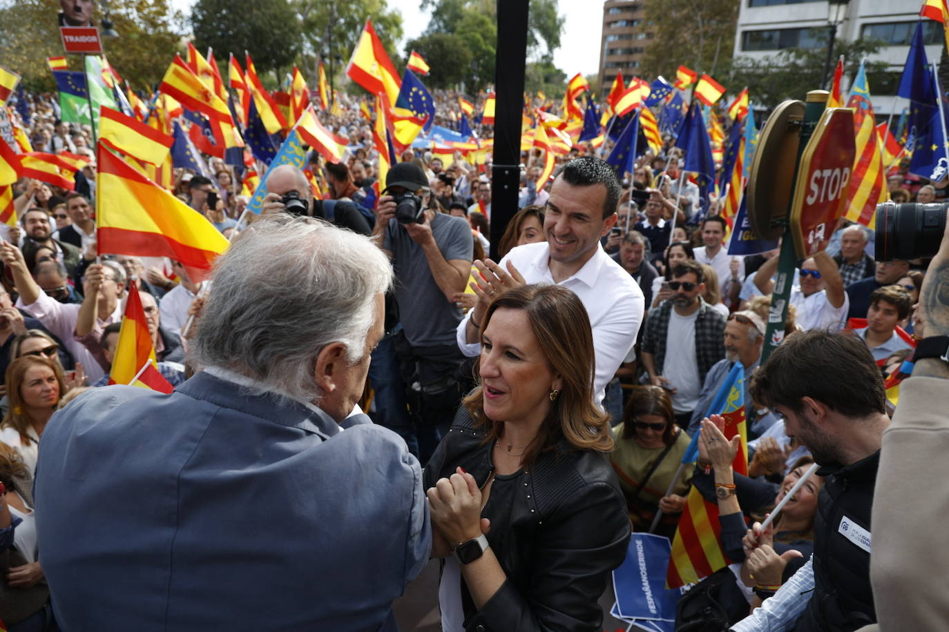 Fotos de la manifestación en Valencia contra la amnistía