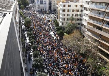 Fotos de la manifestación en Valencia contra la amnistía