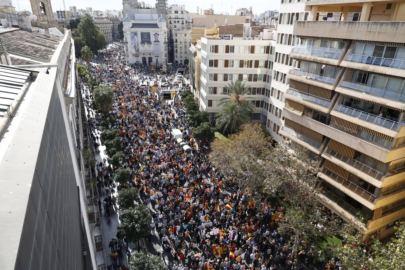 Fotos de la manifestación en Valencia contra la amnistía