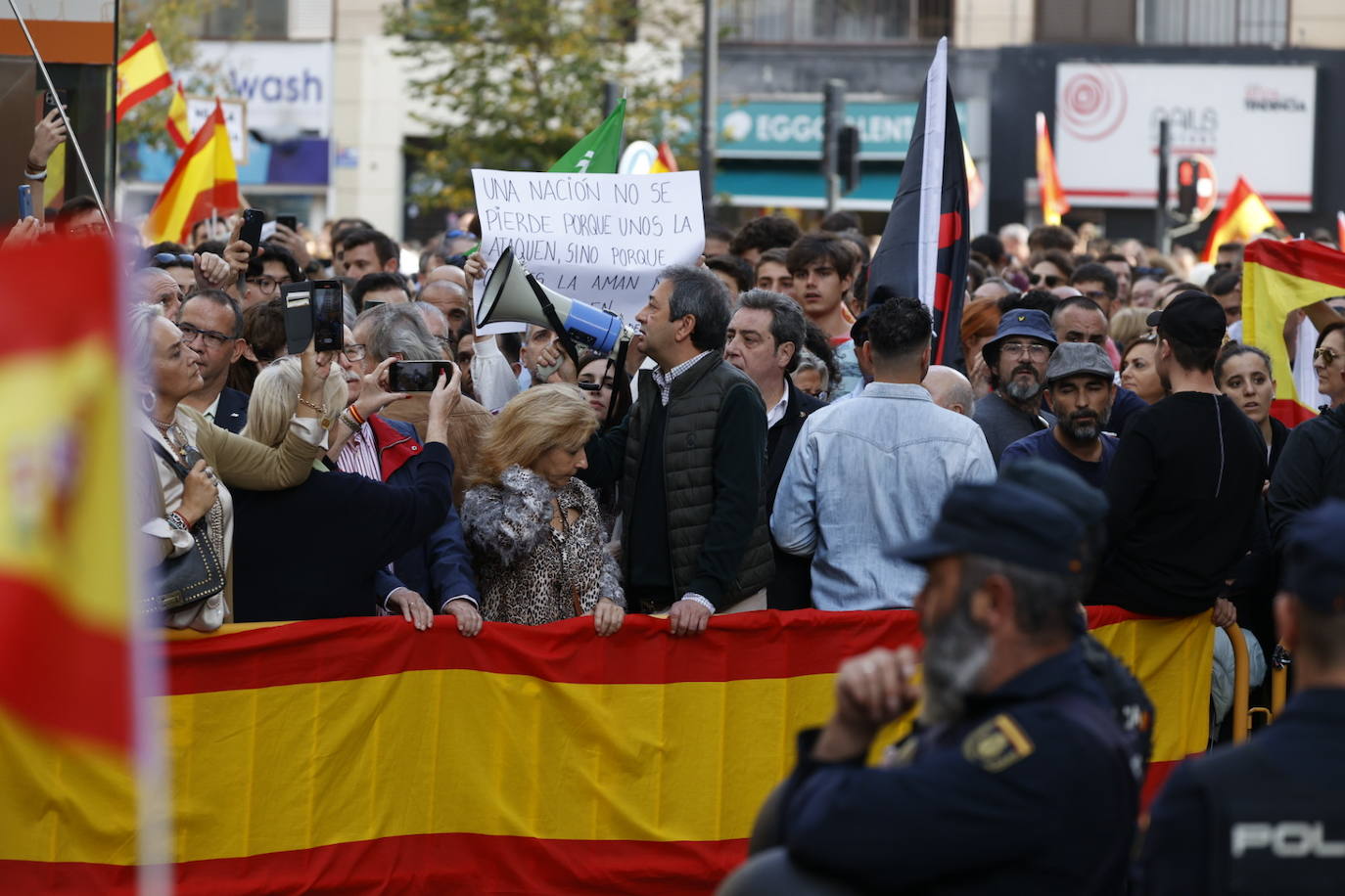 Fotos de la manifestación en Valencia contra la amnistía